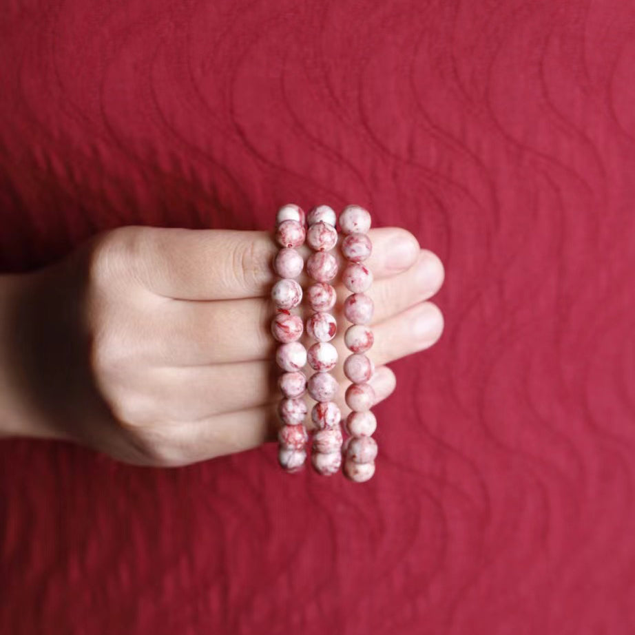 Natural Cinnabar Stone Bracelet