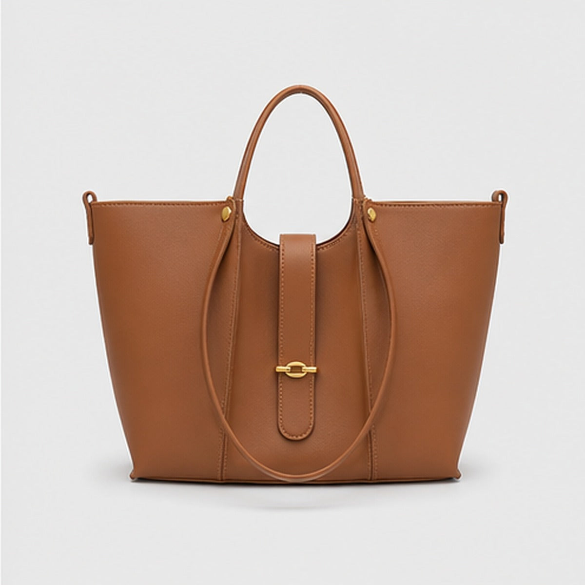 Marlow Cognac Everyday Tote Bag - studio