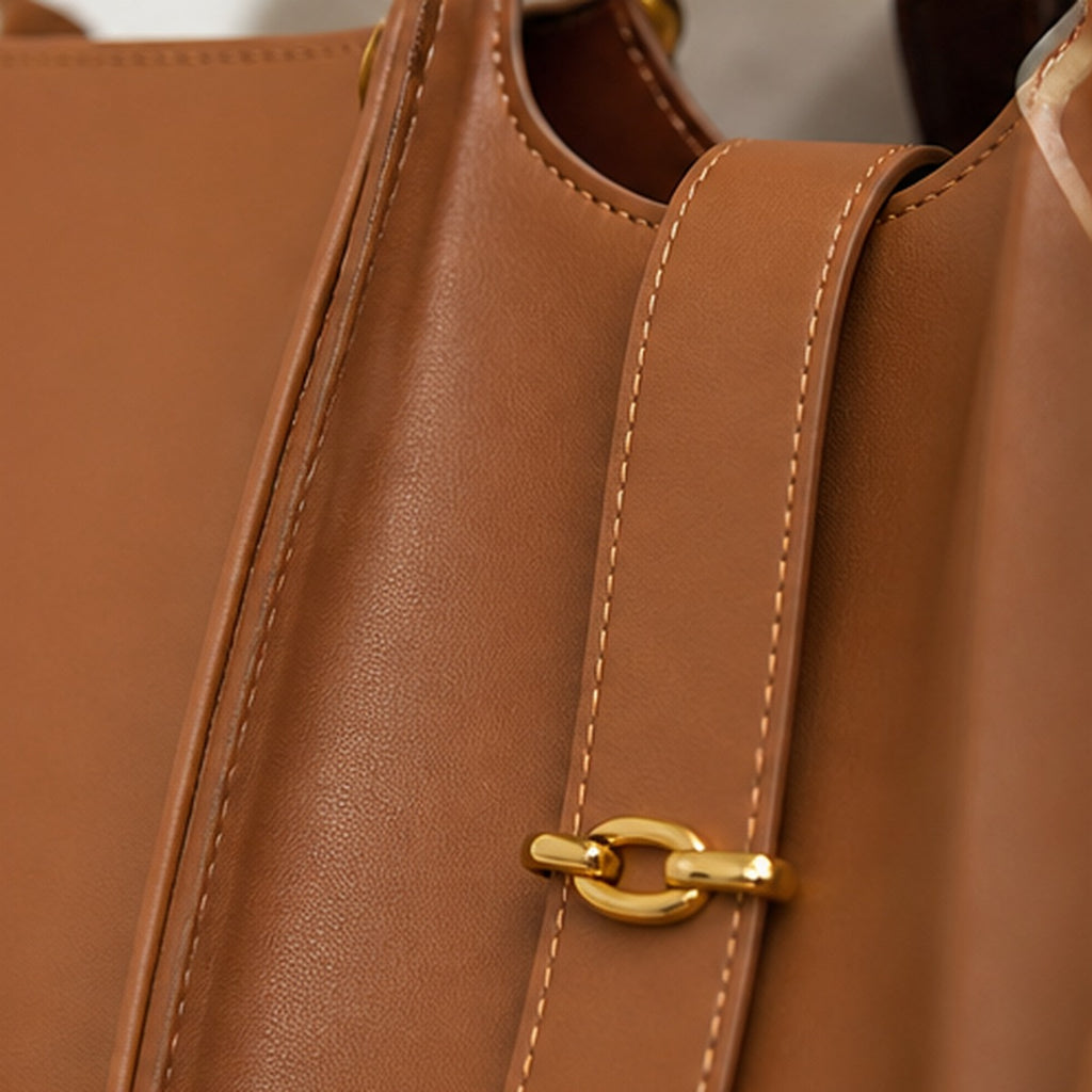 Marlow Cognac Everyday Tote Bag - detail