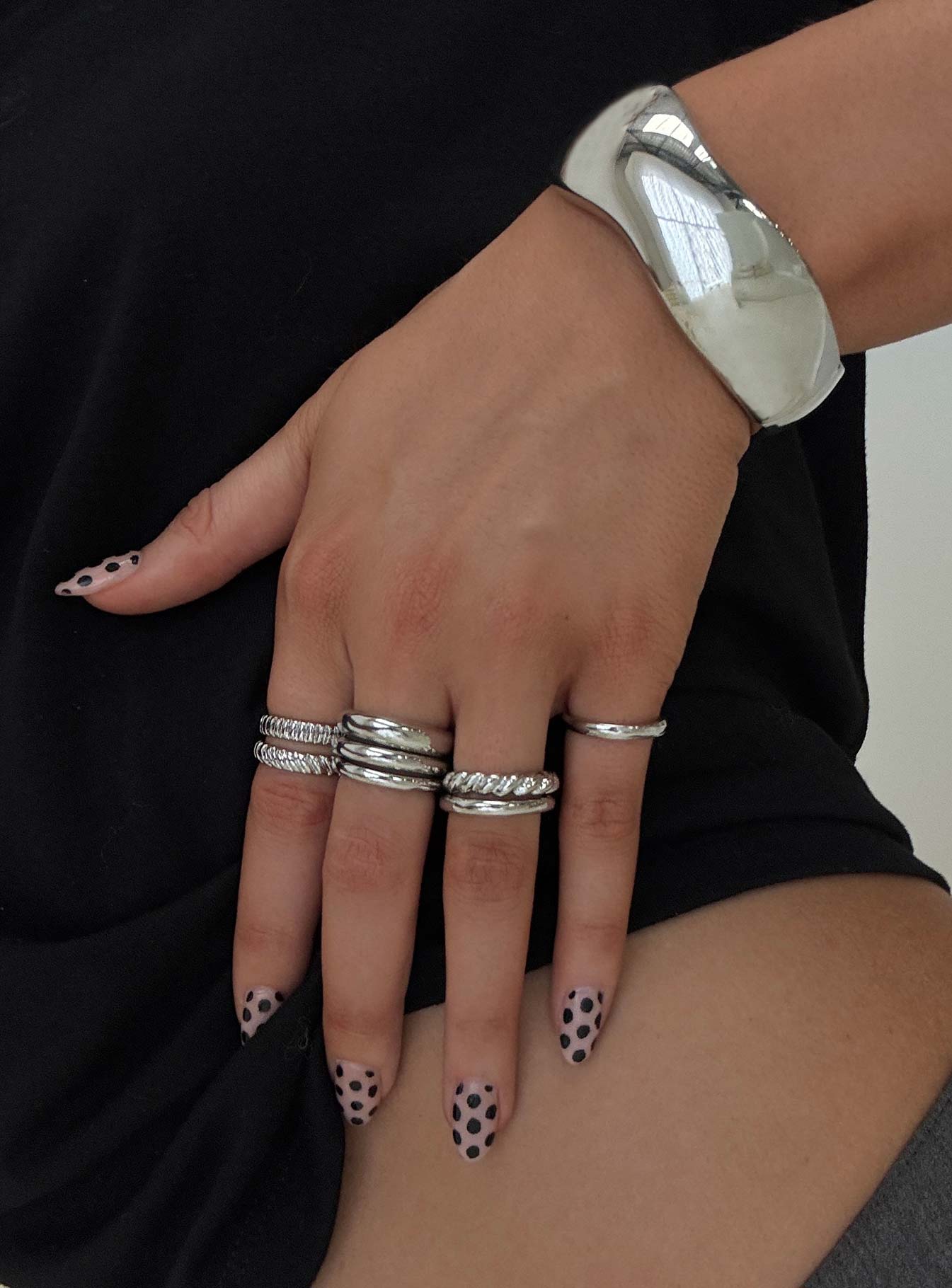 Strait Ring Pack Silver women's ring by Ellevoria